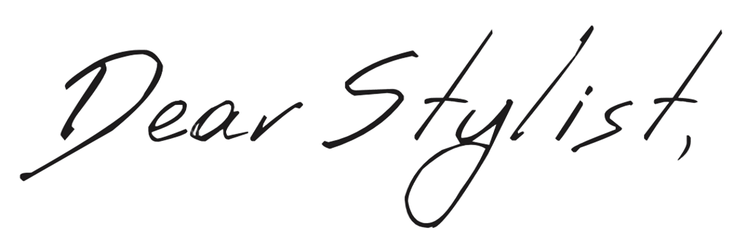 dear stylist in manuscrite